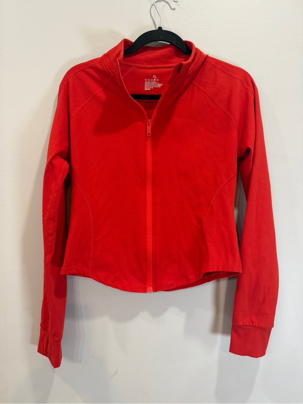 Red Full-Zip Women's Jacket - Lightweight Active Layer